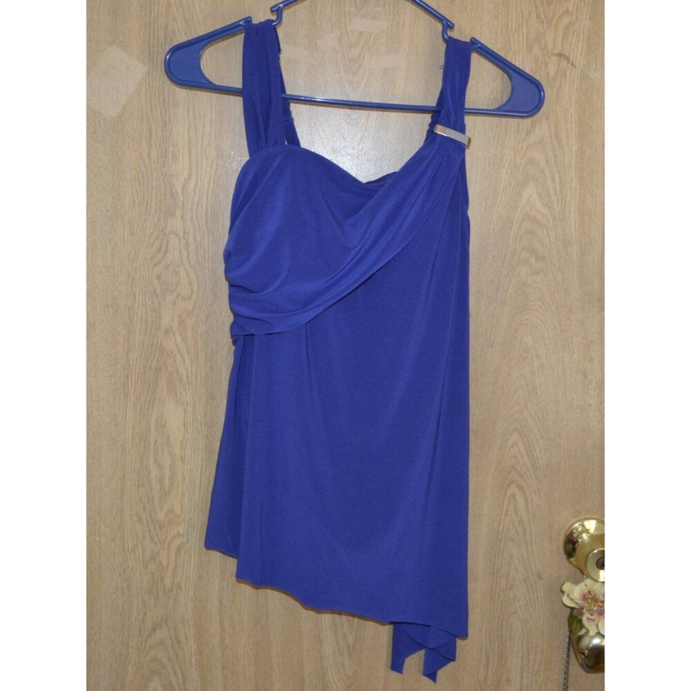 NWT Aqua Green Full Coverage Shaping Cobalt Blue One Piece Swim Suit